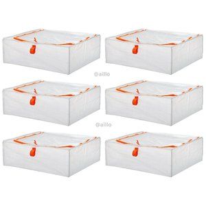 IKEA 6 PARKLA Storage cases, 22 x 19 x 7 "